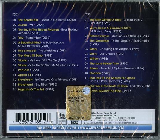 The Music of James Horner (Colonna sonora) - CD Audio di James Horner,Orchestra Filarmonica di Praga - 2
