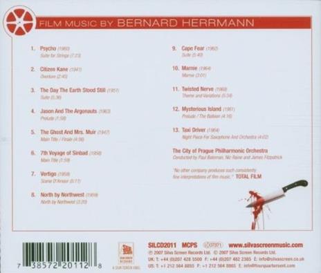Film Music By Bernard Herrmann (Colonna sonora) - CD Audio di Bernard Herrmann - 2