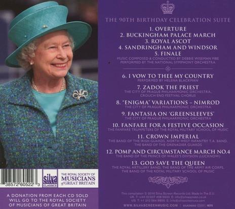 The Queen's 90th Birthday Celebration - CD Audio di National Symphony Orchestra,Debbie Wiseman - 2