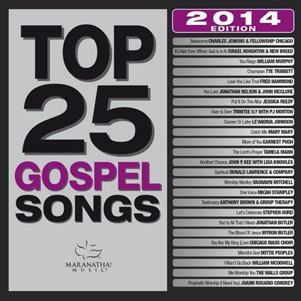Top 25 Gospel Songs 2014 Edition - CD Audio