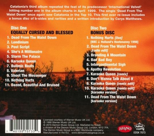 Equally Cursed and Blessed - CD Audio di Catatonia - 2