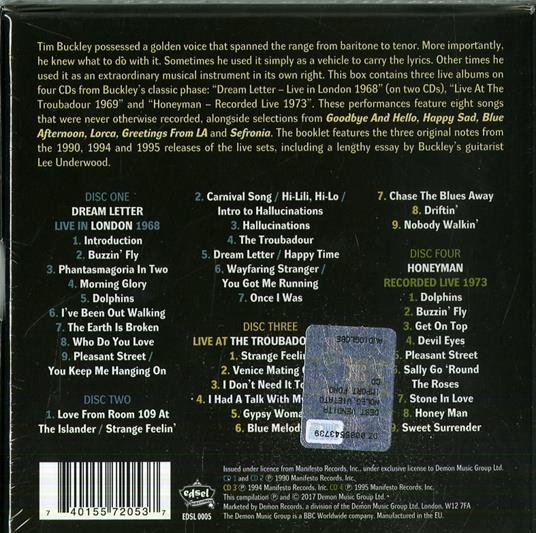 Live Anthology - CD Audio di Tim Buckley - 2