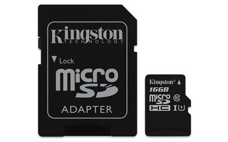 Micro SD T-FLASH 16GB cl.10 con adattattore SD - 5