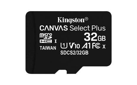 Kingston Technology Canvas Select Plus memoria flash 32 GB MicroSDHC Classe 10 UHS-I