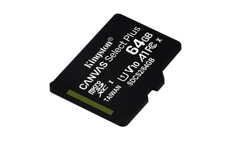 Kingston Technology Canvas Select Plus memoria flash 64 GB MicroSDXC Classe 10 UHS-I - 2