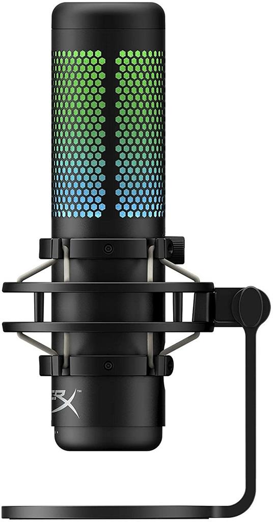 HyperX QuadCast S – Microfono RGB USB con condensatore per PC, PS4 e Mac, Supporto anti urto e vibrazioni, filtro antipop, gaming, streaming, podcast, Twitch, YouTube, Discord - 2
