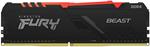 Kingston Technology FURY Beast RGB memoria 8 GB 1 x 8 GB DDR4 2666 MHz