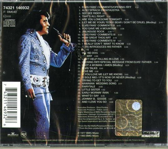 Elvis in Concert - CD Audio di Elvis Presley - 2