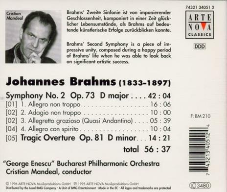 Sinfonia N.2 - CD Audio di Johannes Brahms - 2