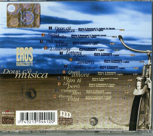 Dove c'è musica - CD Audio di Eros Ramazzotti - 2