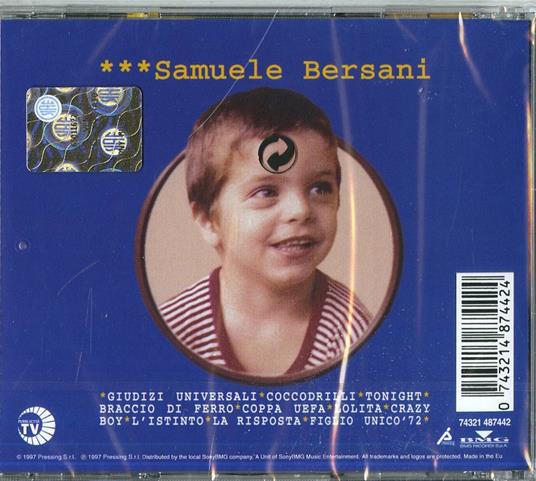Samuele Bersani - CD Audio di Samuele Bersani - 2