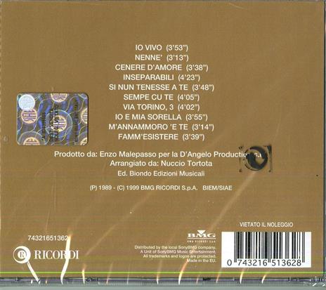 Inseparabili (Gli Indimenticabili) - CD Audio di Nino D'Angelo - 2