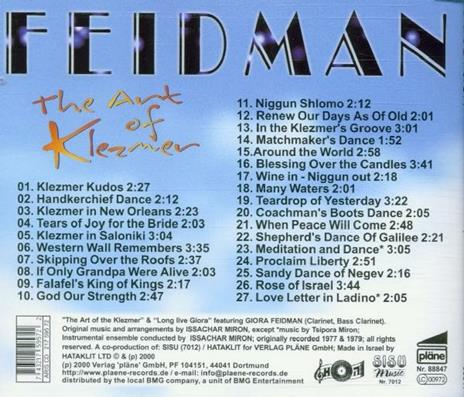 Art Of Klezmer - CD Audio di Giora Feidman - 2