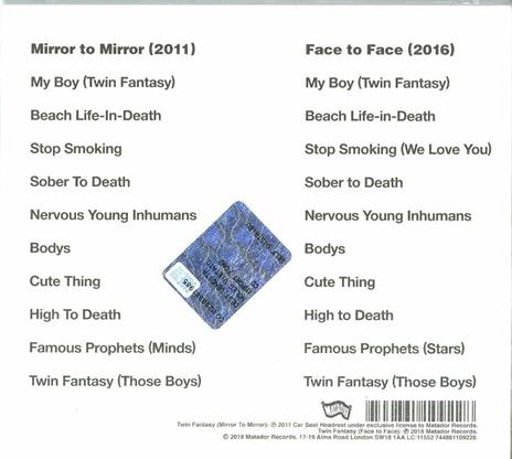 Twin Fantasy - CD Audio di Car Seat Headrest - 2