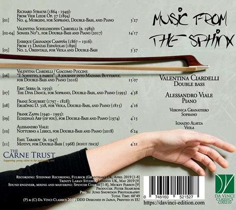 Music from the Sphinx - CD Audio di Valentina Ciardelli - 2