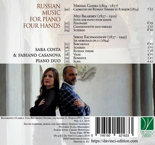 Russian Music for Piano 4 Hands - CD Audio di Sara Costa - 2