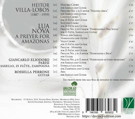 Lua Nova - CD Audio di Heitor Villa-Lobos,Rossella Perrone - 2