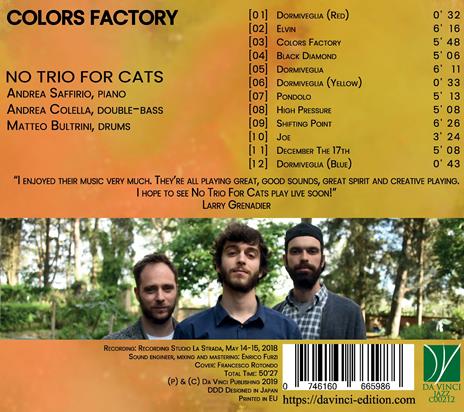 No Trio for Cats - CD Audio di Colors Factory - 2