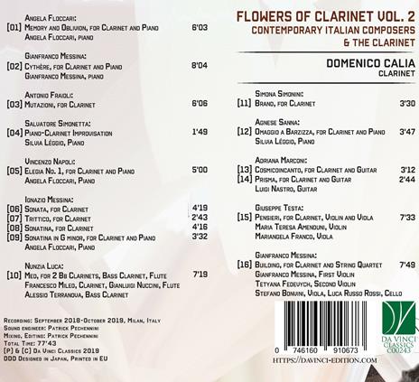 Flowers of Clarinet vol.2 - CD Audio di Domenico Calia - 2