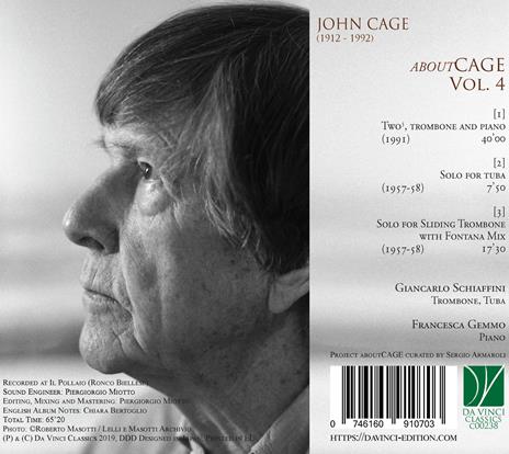 Aboutcage vol.4 - CD Audio di Giancarlo Schiaffini - 2