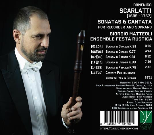 Sonate - Cantata - CD Audio di Domenico Scarlatti - 2