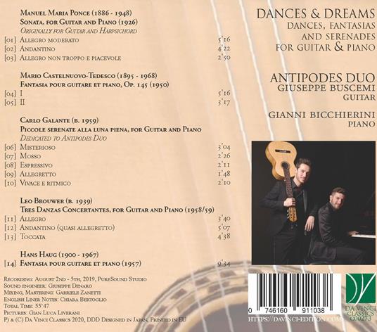 Dances & Dreams - CD Audio di Antipodes Duo - 2
