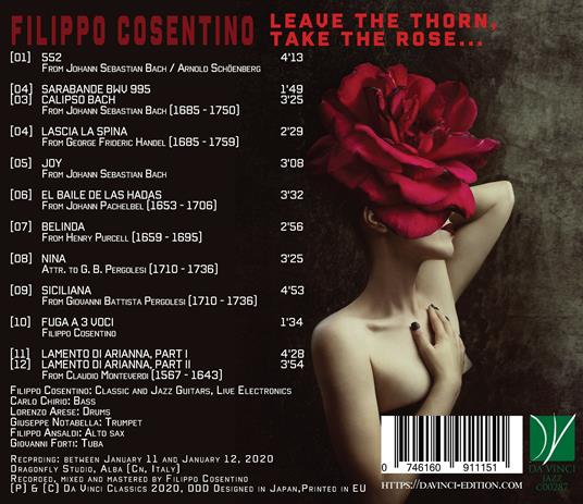 Leave the Thorn, Take the Rose - CD Audio di Filippo Cosentino - 2