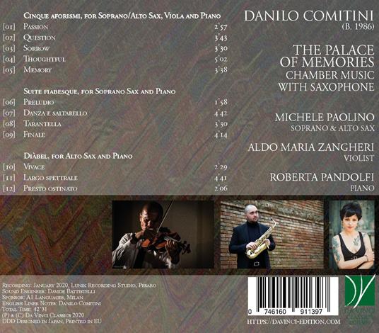 The Palace of Memories - CD Audio di Danilo Comitini - 2