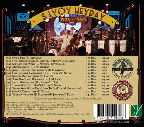 Savoy Heyday 1936-1950 - CD Audio di Billy Bros Swing Orchestra - 2