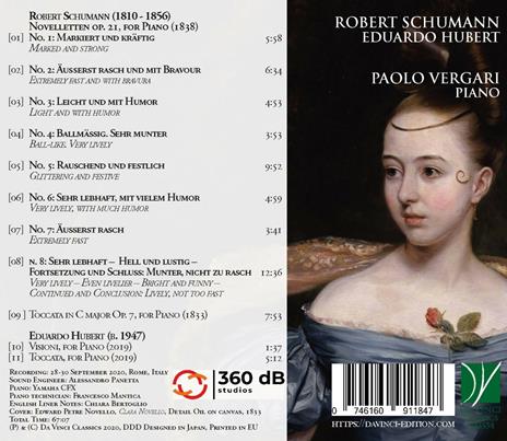 Novelletten op.21 - Toccata - CD Audio di Robert Schumann,Paolo Vergari - 2