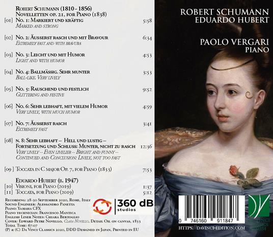 Novelletten op.21 - Toccata - CD Audio di Robert Schumann,Paolo Vergari - 2