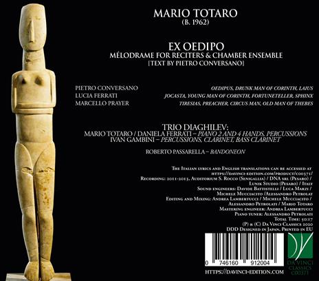 Ex Oedipo - CD Audio di Mario Totaro - 2