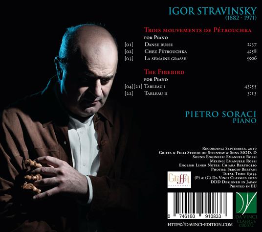 Trois Mouvements de Petrouchka - CD Audio di Igor Stravinsky,Pietro Soraci - 2