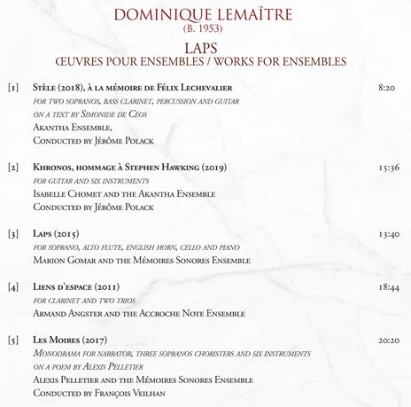 Laps - CD Audio di Dominique Lemaitre - 2