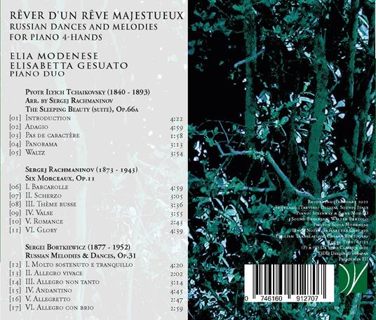 Rêver d'un rêve majestueux - Russian Dance - CD Audio di Elisabetta Gesuato,Elia Modenese - 2