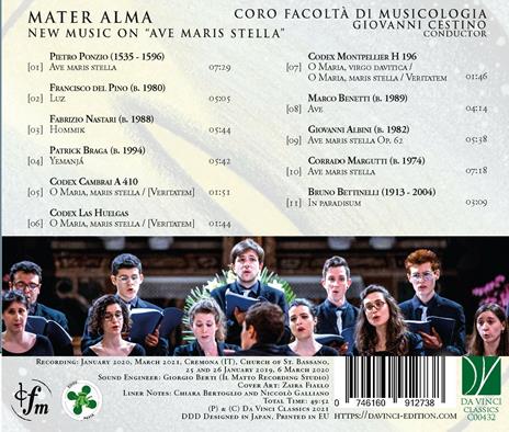 Mater Alma. New Music on Ave Maris Stella - CD Audio - 2