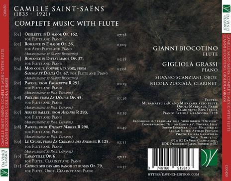 Complete Music With Flute - CD Audio di Camille Saint-Saëns - 2