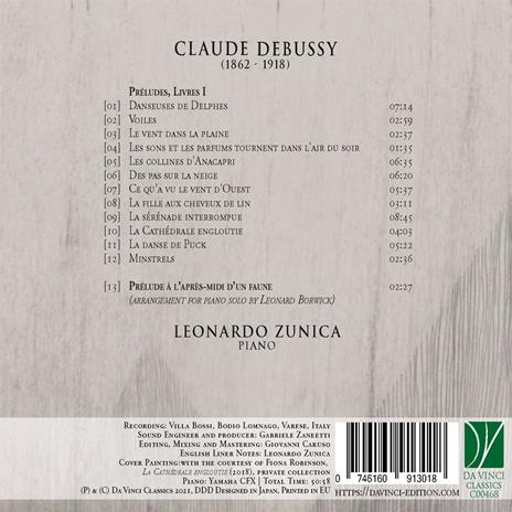 Préludes, première livre - Prélude à l'après-midi d'une faune - CD Audio di Claude Debussy,Leonardo Zunica - 2