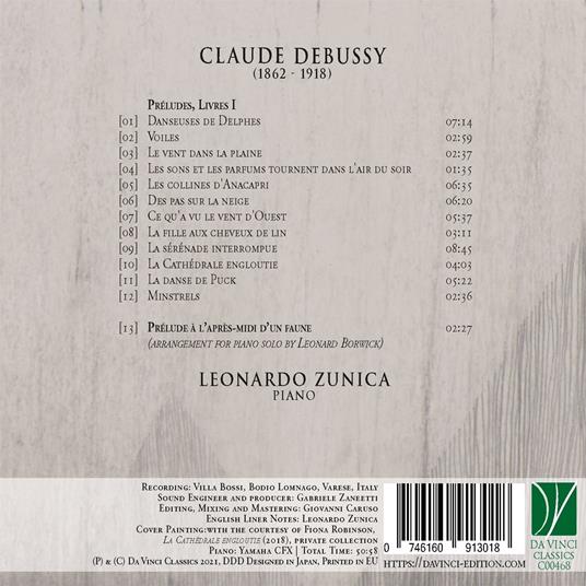 Préludes, première livre - Prélude à l'après-midi d'une faune - CD Audio di Claude Debussy,Leonardo Zunica - 2