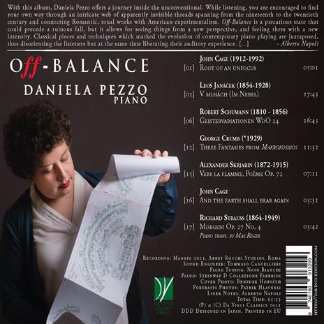 Off-Balance - CD Audio di Daniela Pezzo - 2