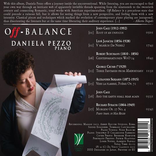 Off-Balance - CD Audio di Daniela Pezzo - 2