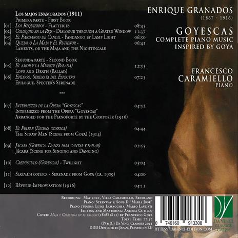 Goyescas. Complete Piano Music - CD Audio di Enrique Granados,Francesco Caramiello - 2