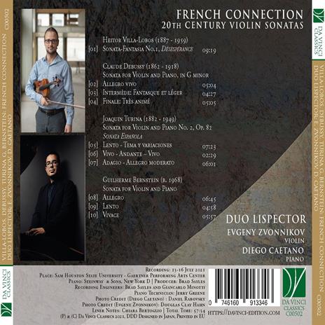 French Connection. 20th Century Violin Sonatas - CD Audio di Duo Lispector - 2