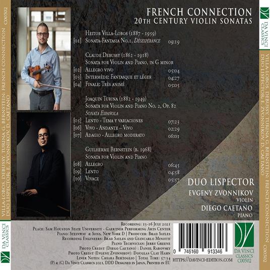 French Connection. 20th Century Violin Sonatas - CD Audio di Duo Lispector - 2