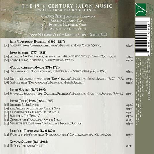 The 19th Century Salon Music - CD Audio di Claudio Brizi - 2