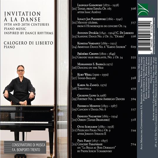 Invitation - La Danse - CD Audio di Calogero Di Liberto - 2