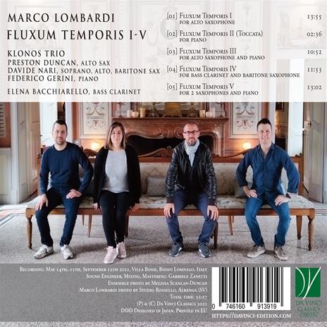 Fluxum Temporis I - V - CD Audio di Marco Lombardi,Klonos Trio - 2