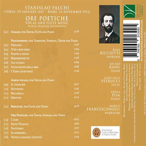 Ore Poetiche - CD Audio di Stanislao Falchi - 2