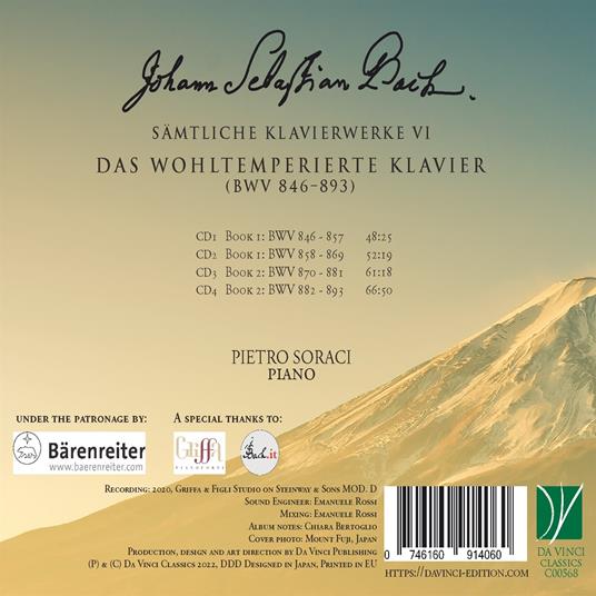 Samtliche Klavierwerke VI - CD Audio di Johann Sebastian Bach,Pietro Soraci - 2
