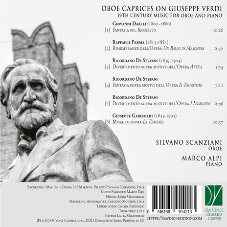 Oboe Caprices On Giuseppe Verdi - CD Audio di Giuseppe Verdi,Silvano Scanziani - 2